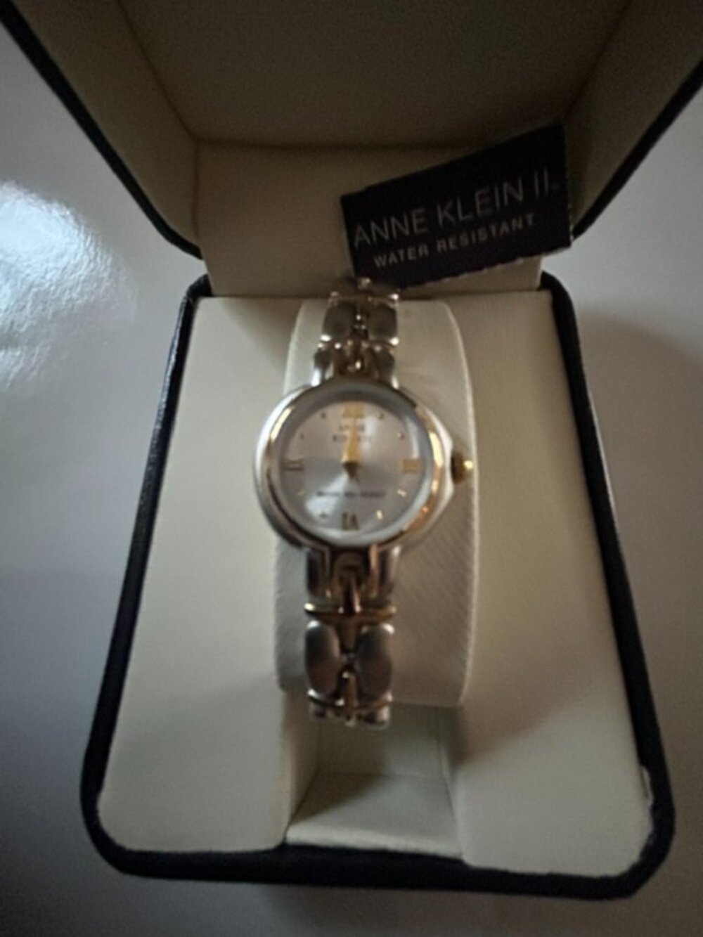 Brand New Anne Klein II Women's Petite Watch Two Tone 16mm In Box 10/2127 WTTB